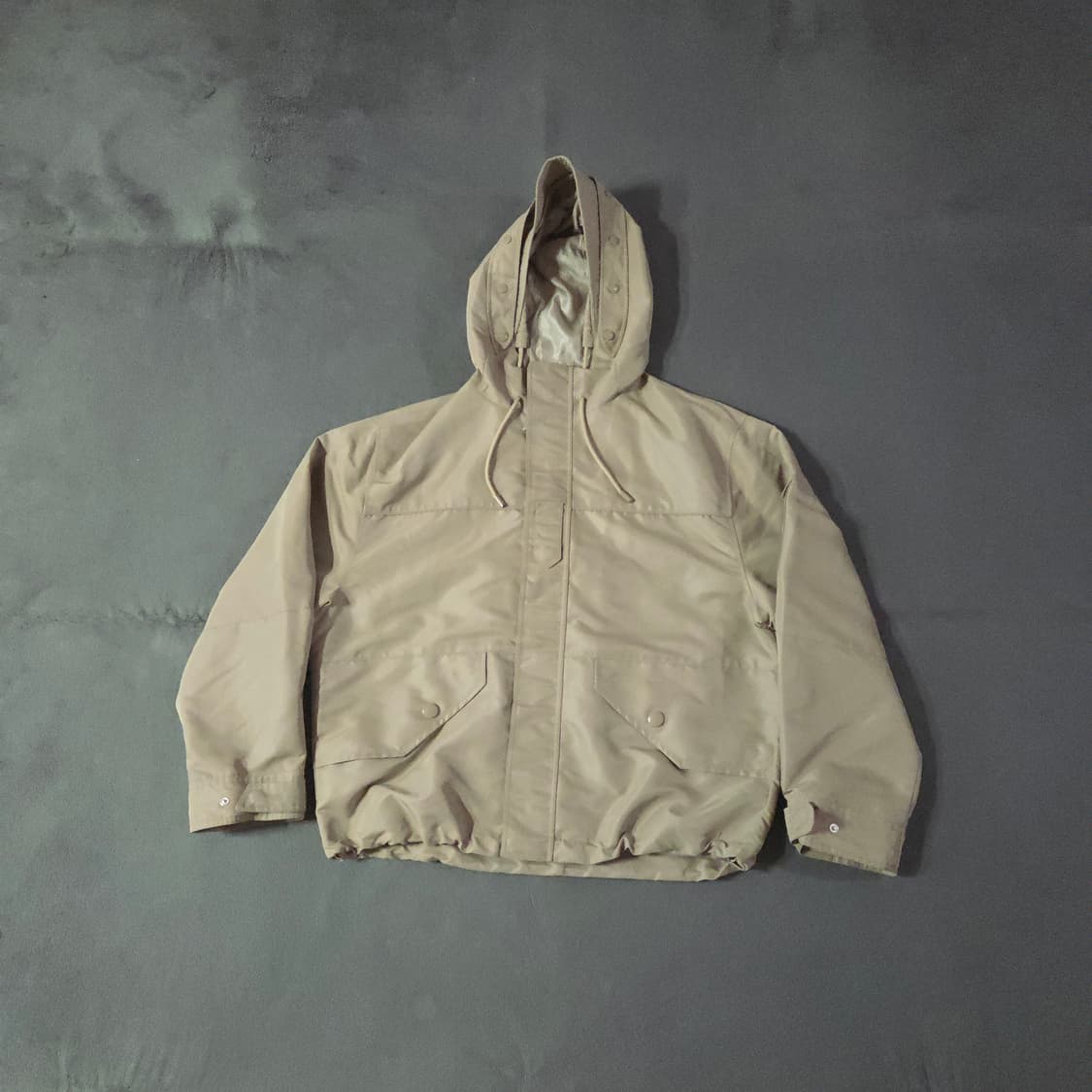 IRO 23FW 이로 나일론 후드 세미오버 자켓 L 베이지 상품이미지6