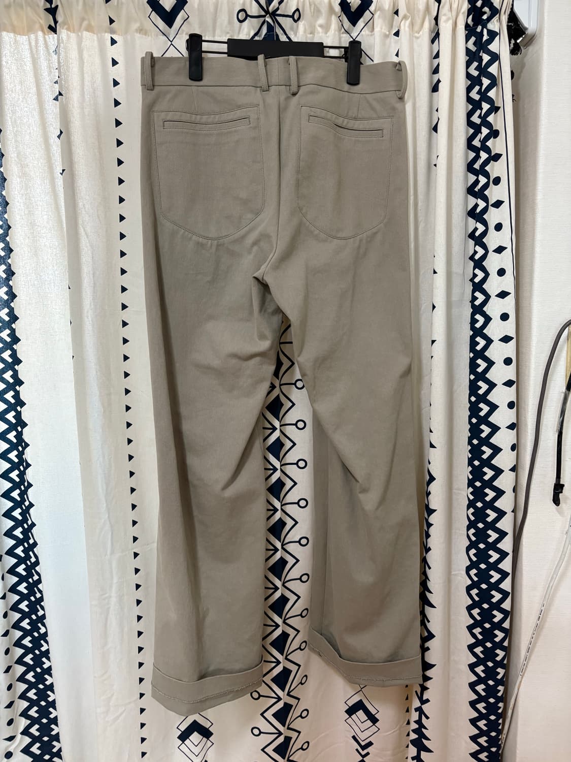 OPEN YY / 토프 스퀘어 리버스 패치 슬랙스 상품이미지4