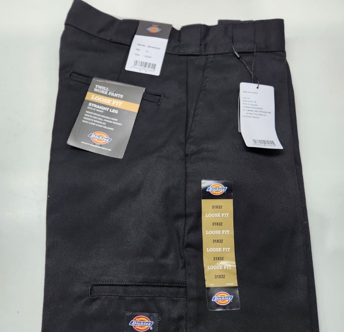 새상품)더블니 85283 루즈핏 워크팬츠 Black 상품이미지2