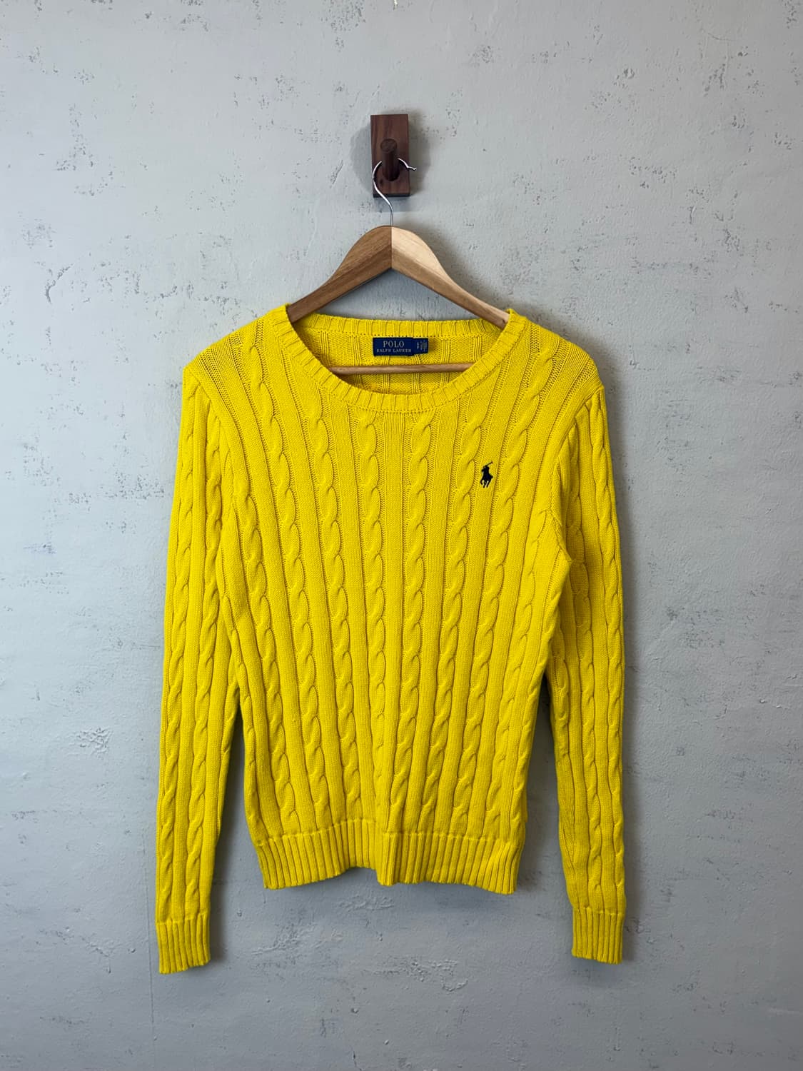 폴로랄프로렌 옐로우 케이블 니트 상품이미지1