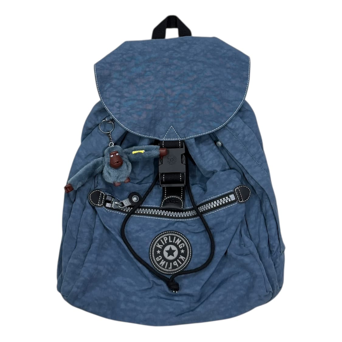 키플링 빈티지 빅로고 복조리 포켓 백팩 가방 라이트블루 소라 상품이미지1