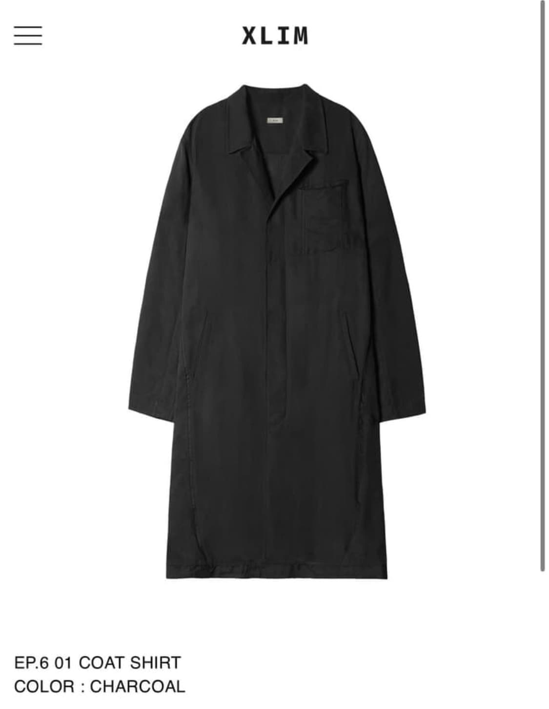 [구매] xlim ep 6 shirt coat 상품이미지1