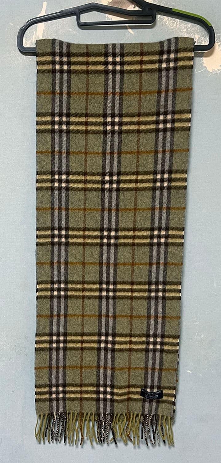 버버리 캐시미어100 머플러 목도리 노바체크 캐주얼  상품이미지1