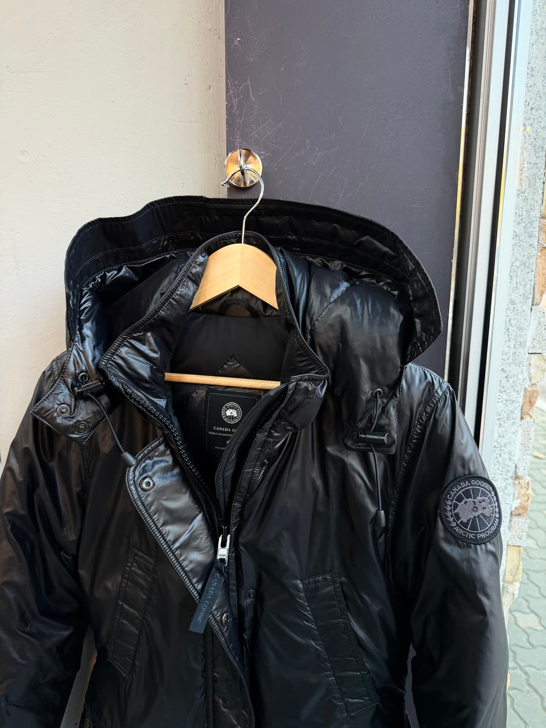 S/ 캐나다구스 블랙라벨 나일론 다운패딩 점퍼 상품이미지3