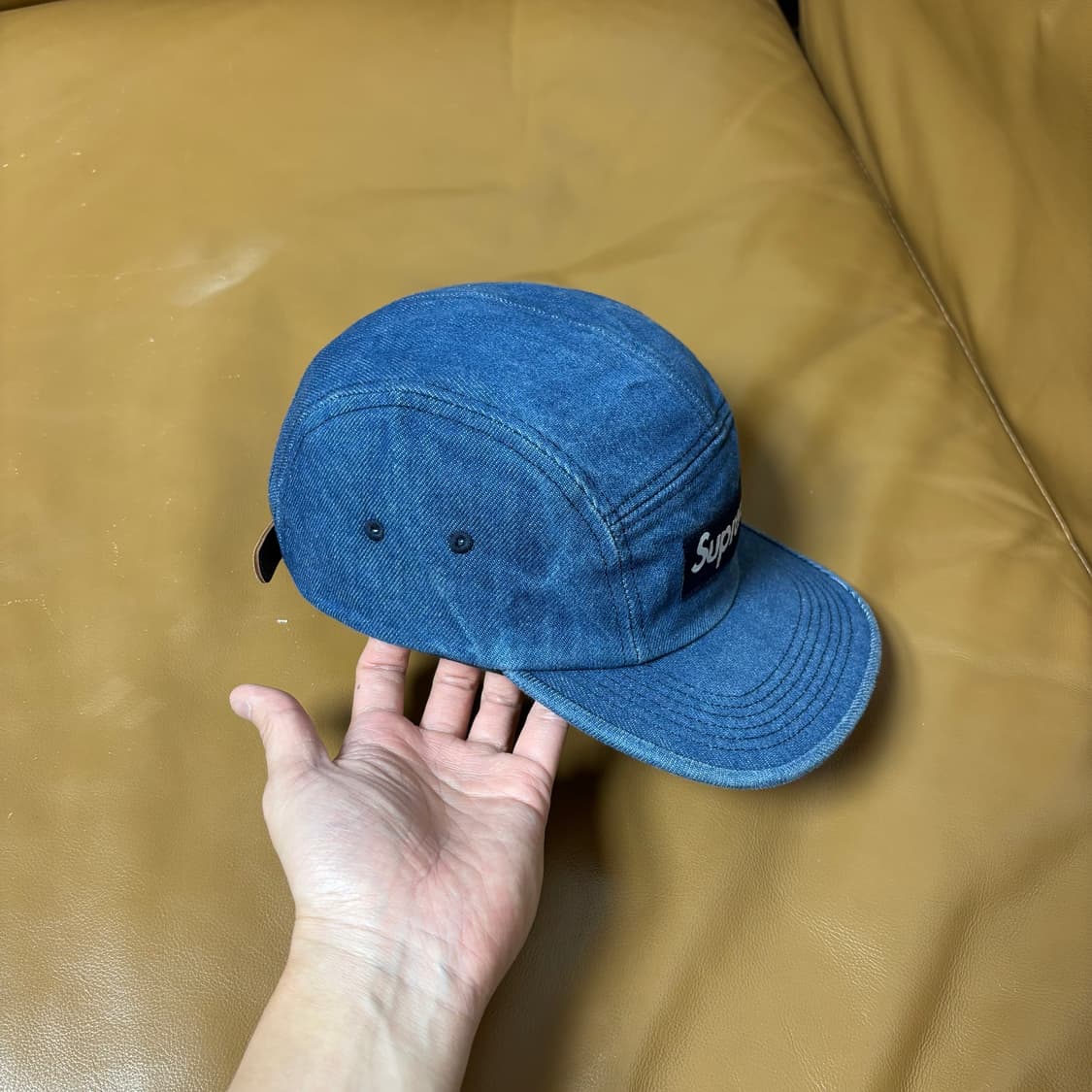 슈프림 캠프캡 모자 박스로고 데님 상품이미지3