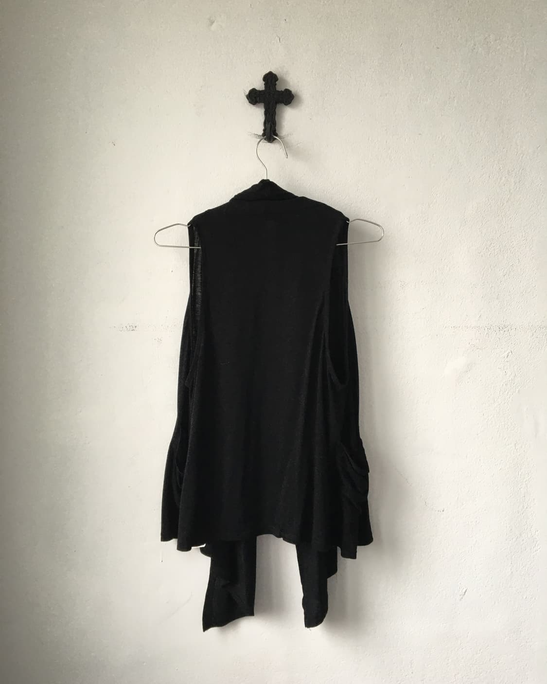 Drape open vest 상품이미지4