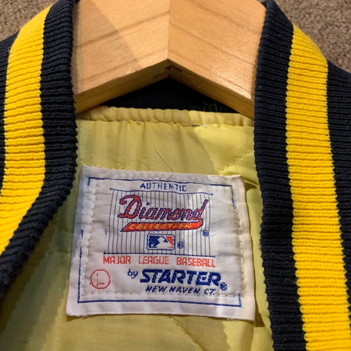 스타터 MLB 90s 파이레츠 새틴 바시티 자켓 L 105 상품이미지3