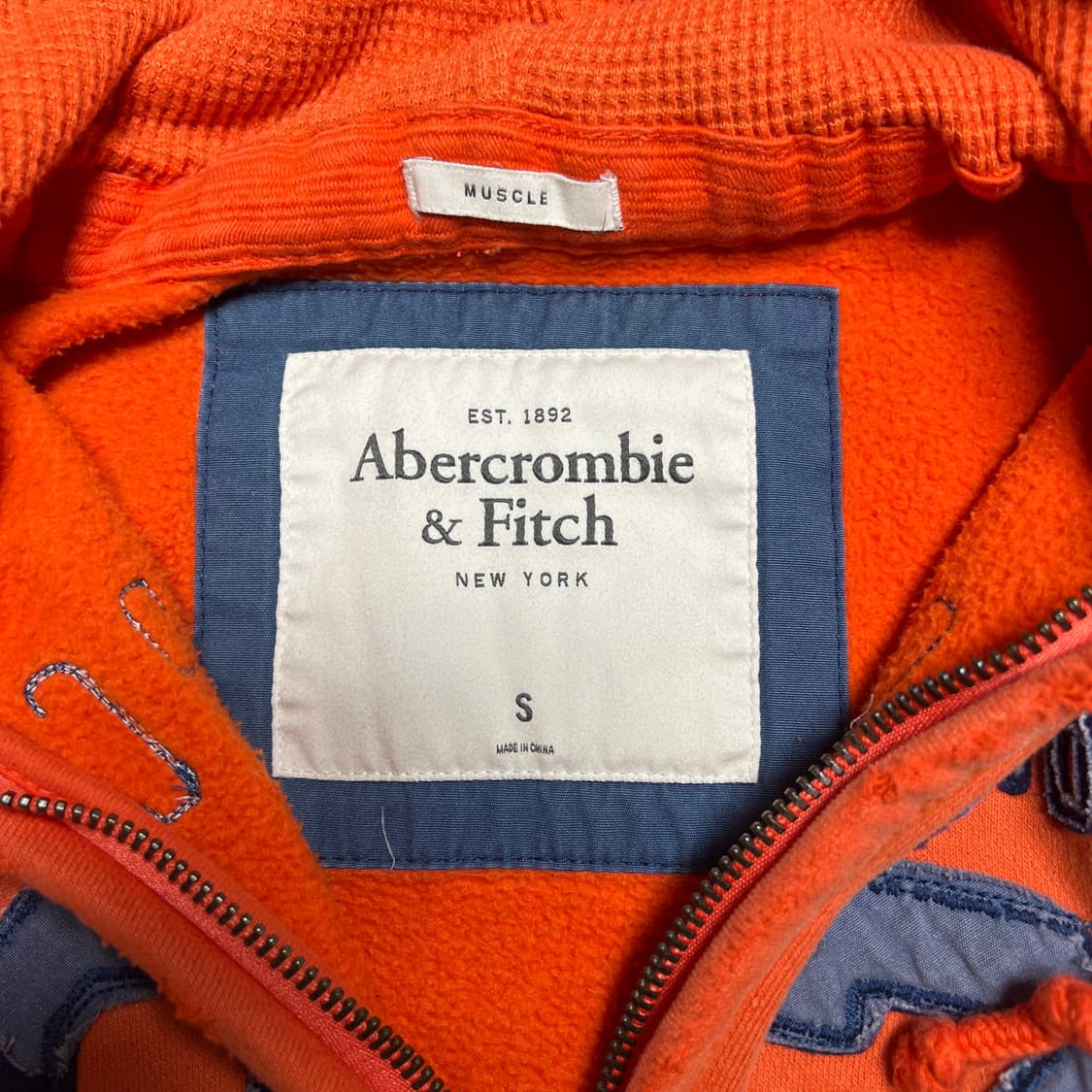[S] 아베크롬비 후드집업 오렌지 상품이미지3
