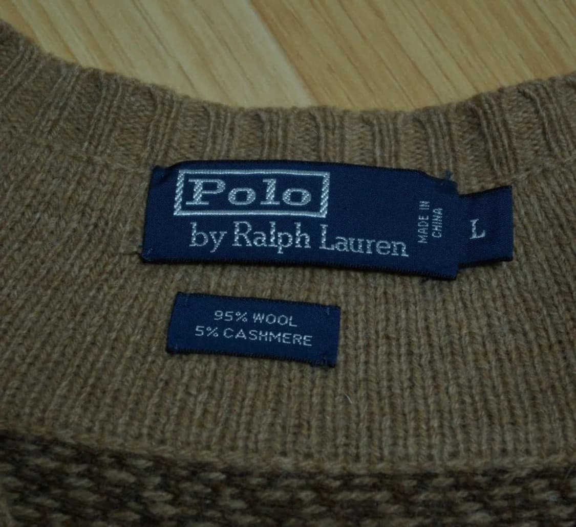폴로랄프로렌 울캐시미어 크리켓 니트 L 상품이미지5