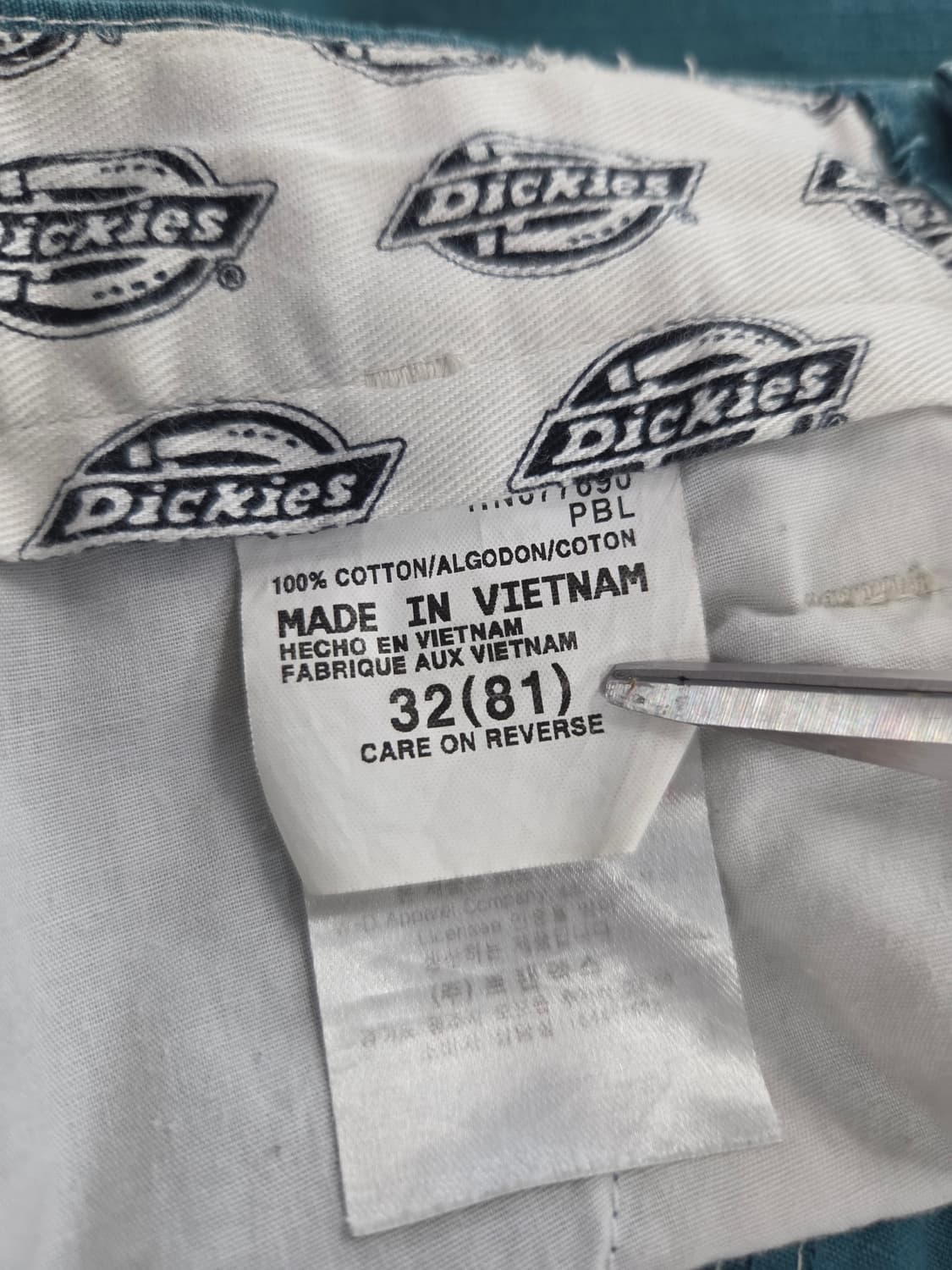 Dickies 디키즈 코튼 워크 하프 팬츠 청록색 상품이미지6