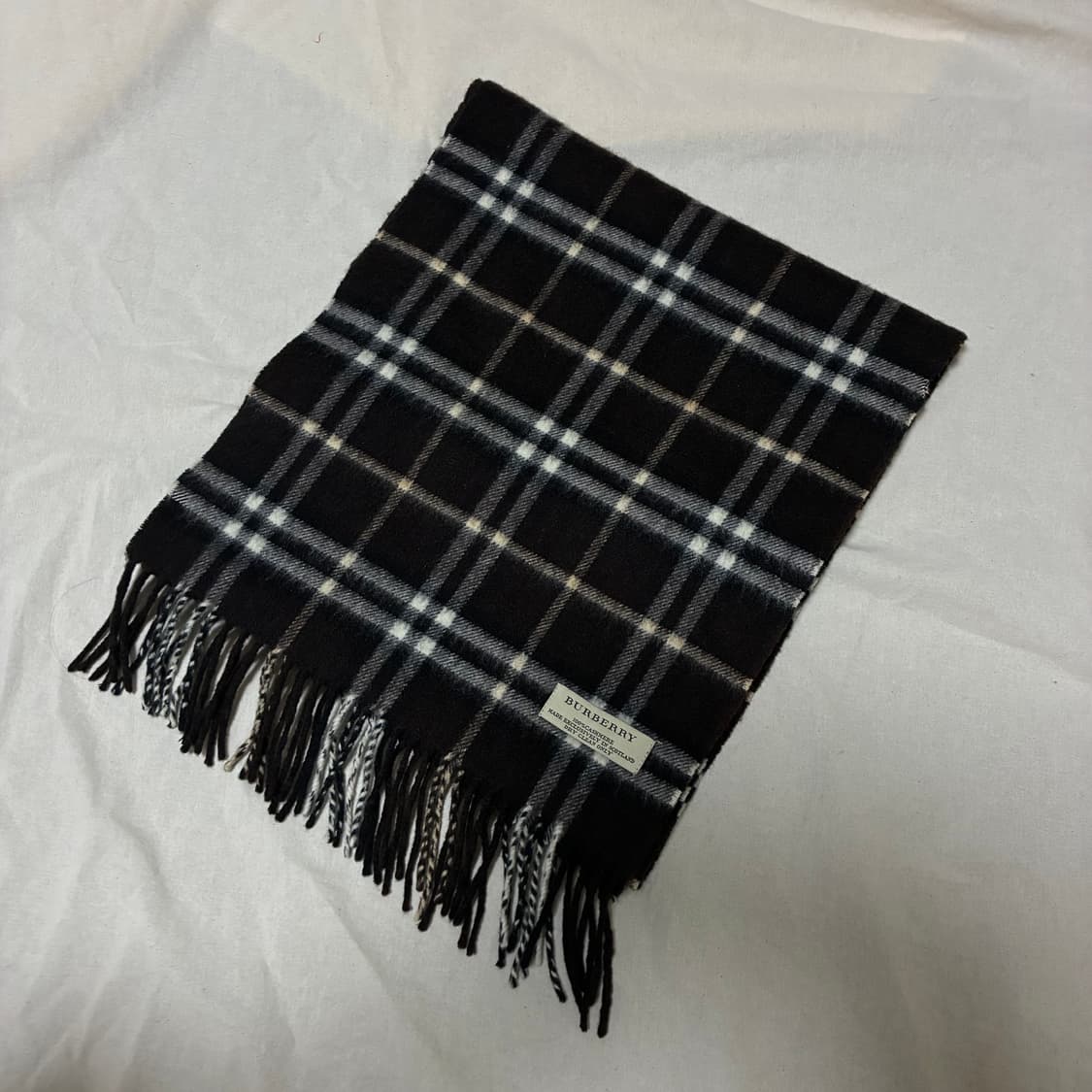 정품 버버리 캐시미어 머플러 스코틀랜드 상품이미지1