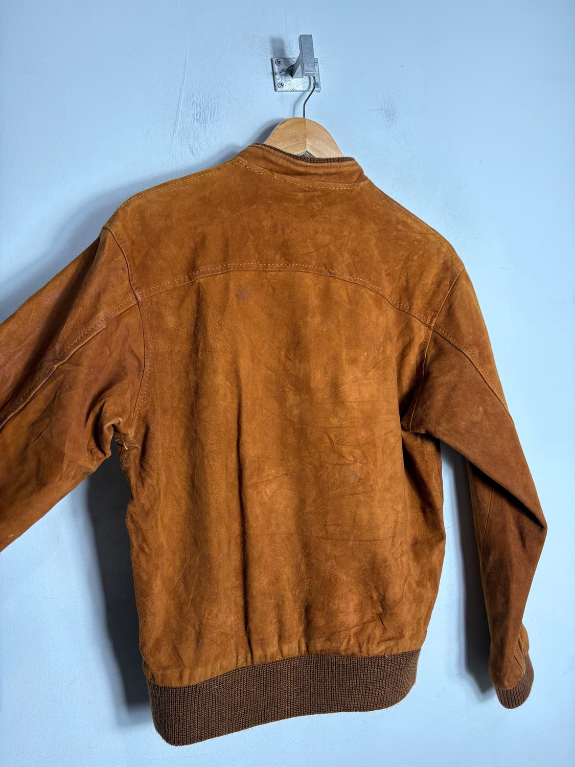 스웨이드 가죽 블루종 자켓 상품이미지6