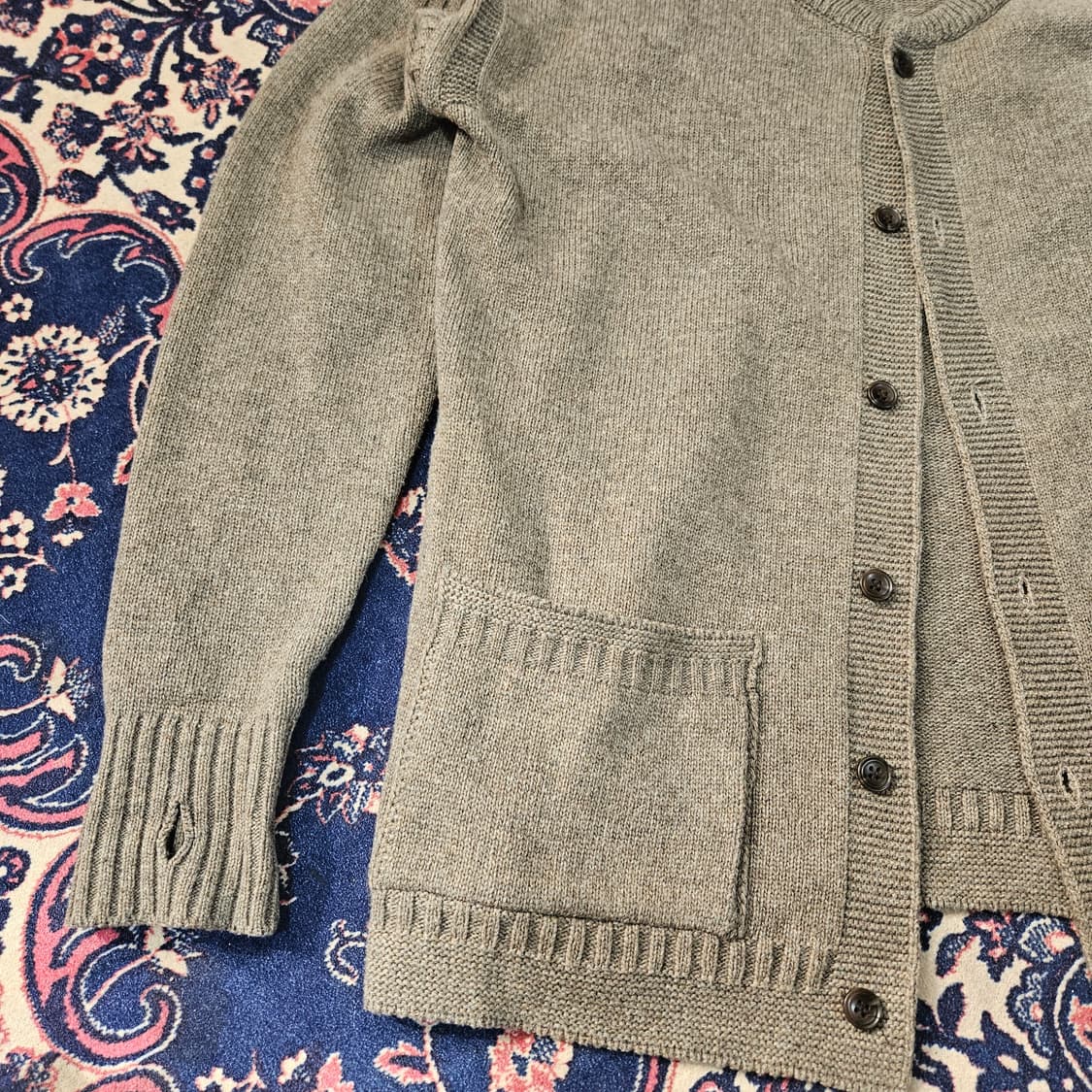 아웃스탠딩 피셔맨 울 혼방 라운드 가디건 자켓  상품이미지6