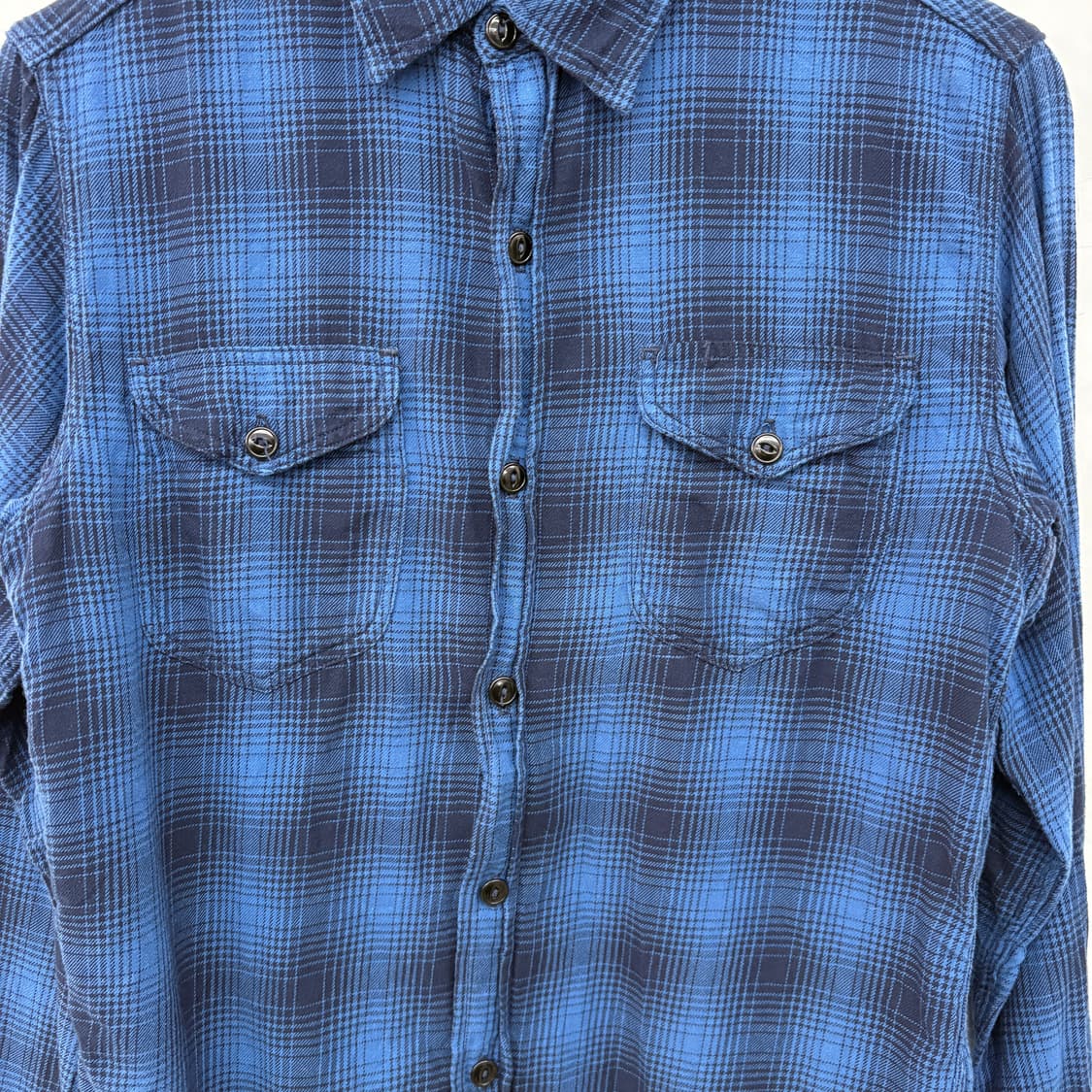 슈가케인 블루 체크 셔츠 여/M 상품이미지2