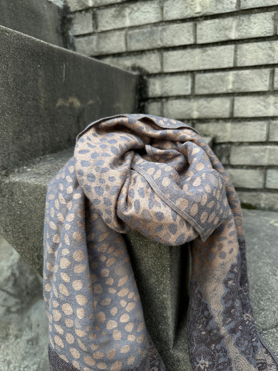 Vintage brown leopard muffler 상품이미지3