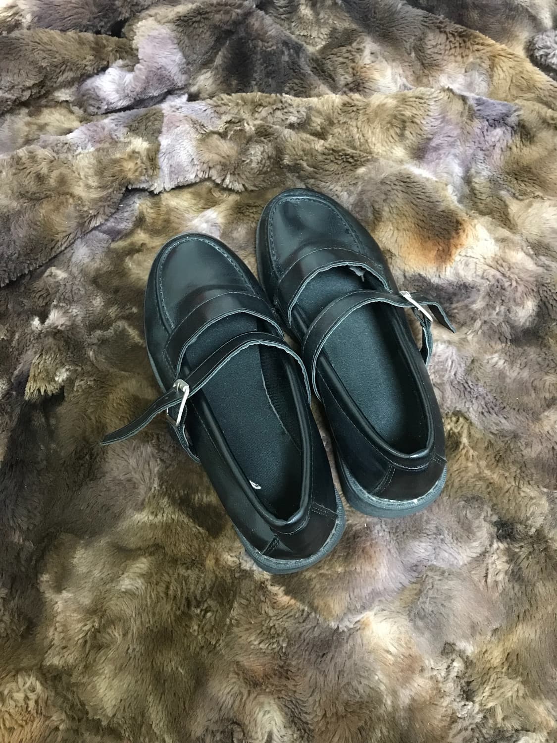 데일리 여성 블랙(검정) 메리제인 로퍼 225 상품이미지5