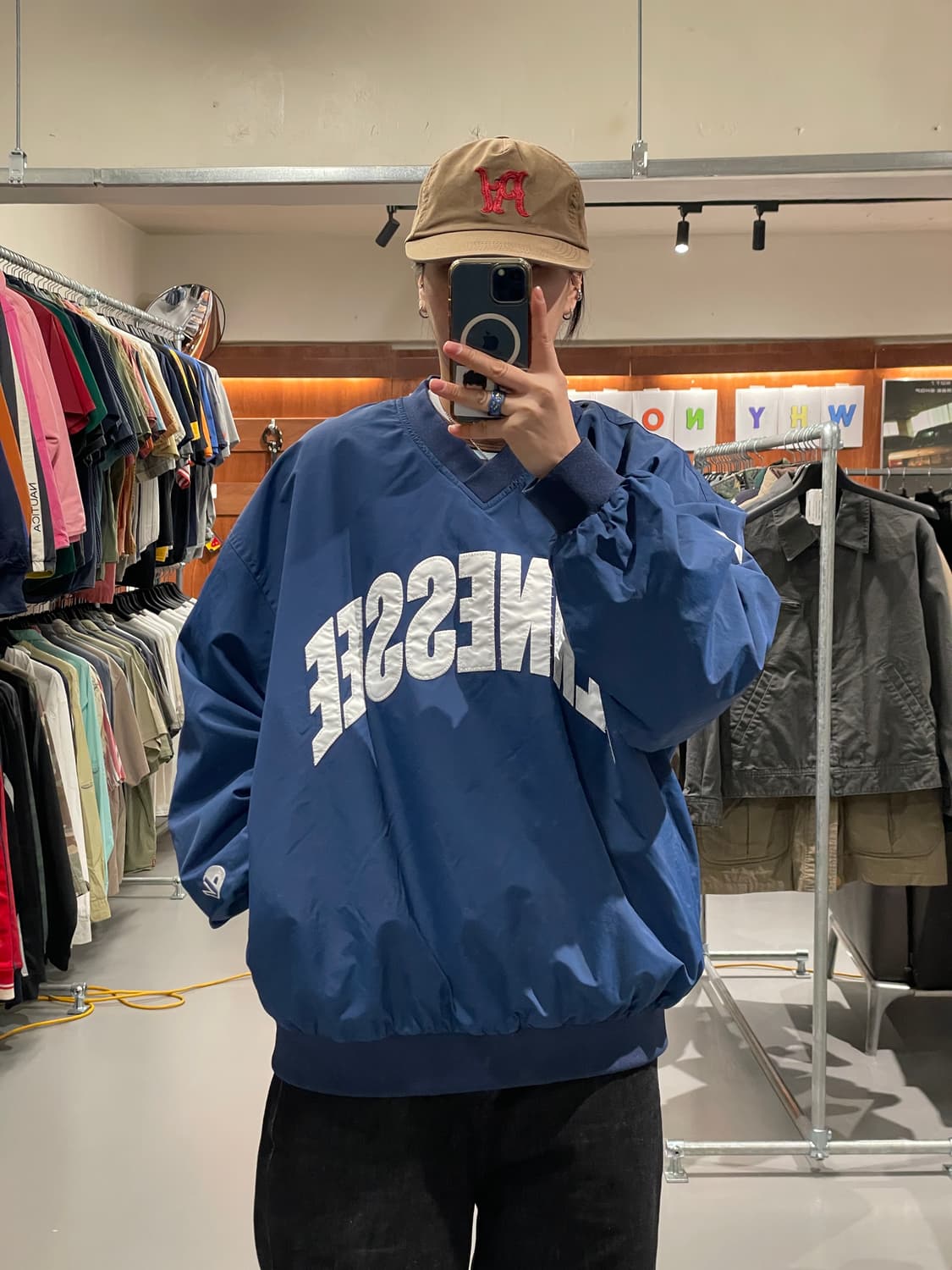 빈티지 바람막이 웜업   상품이미지1