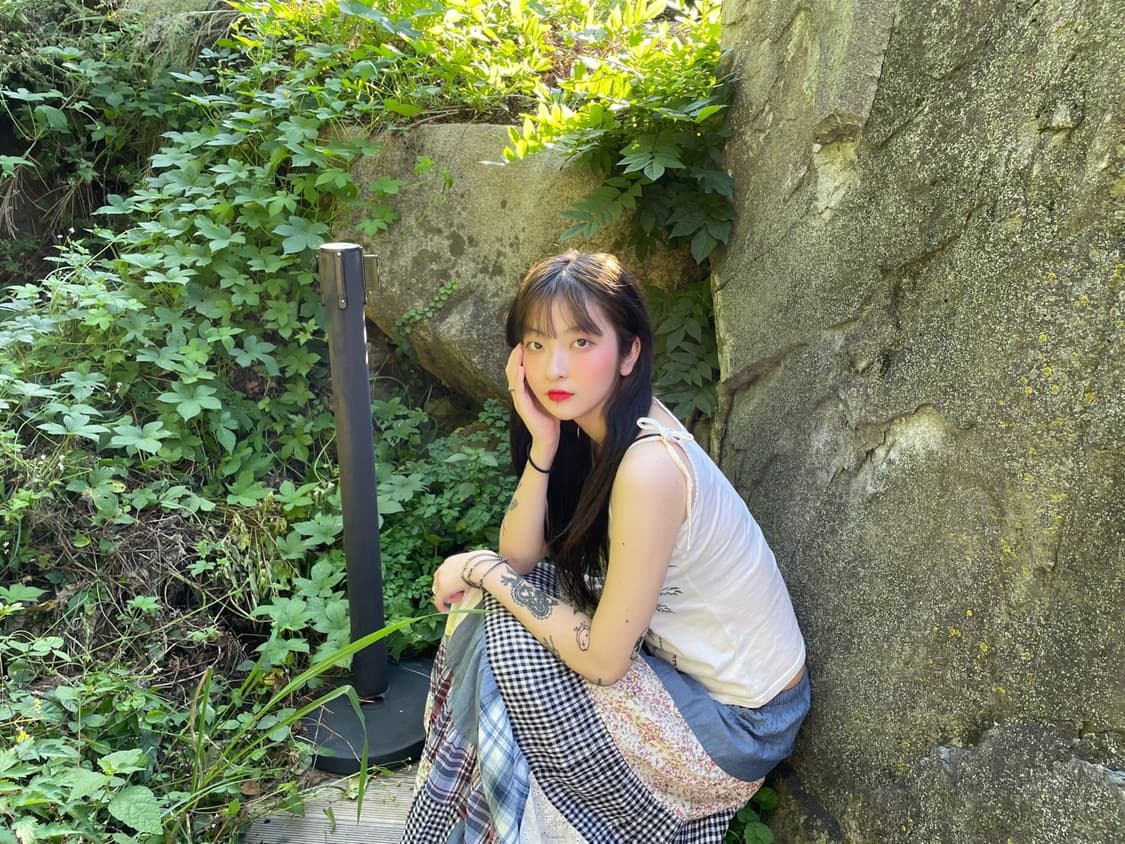 청순 플라워 빈티지스커트  상품이미지1