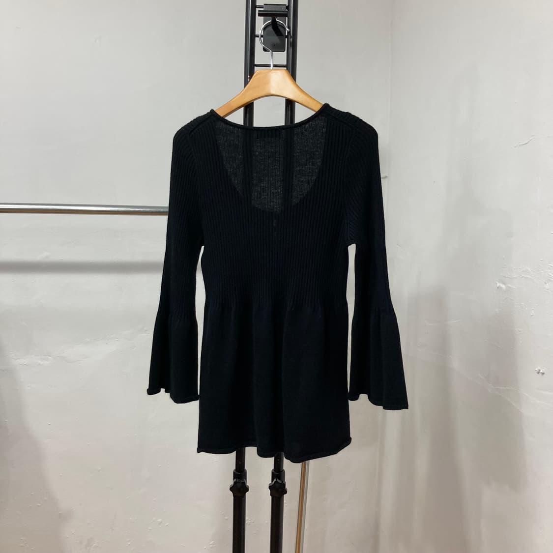 빈티지 레이스 디테일 니트 블라우스 상품이미지7