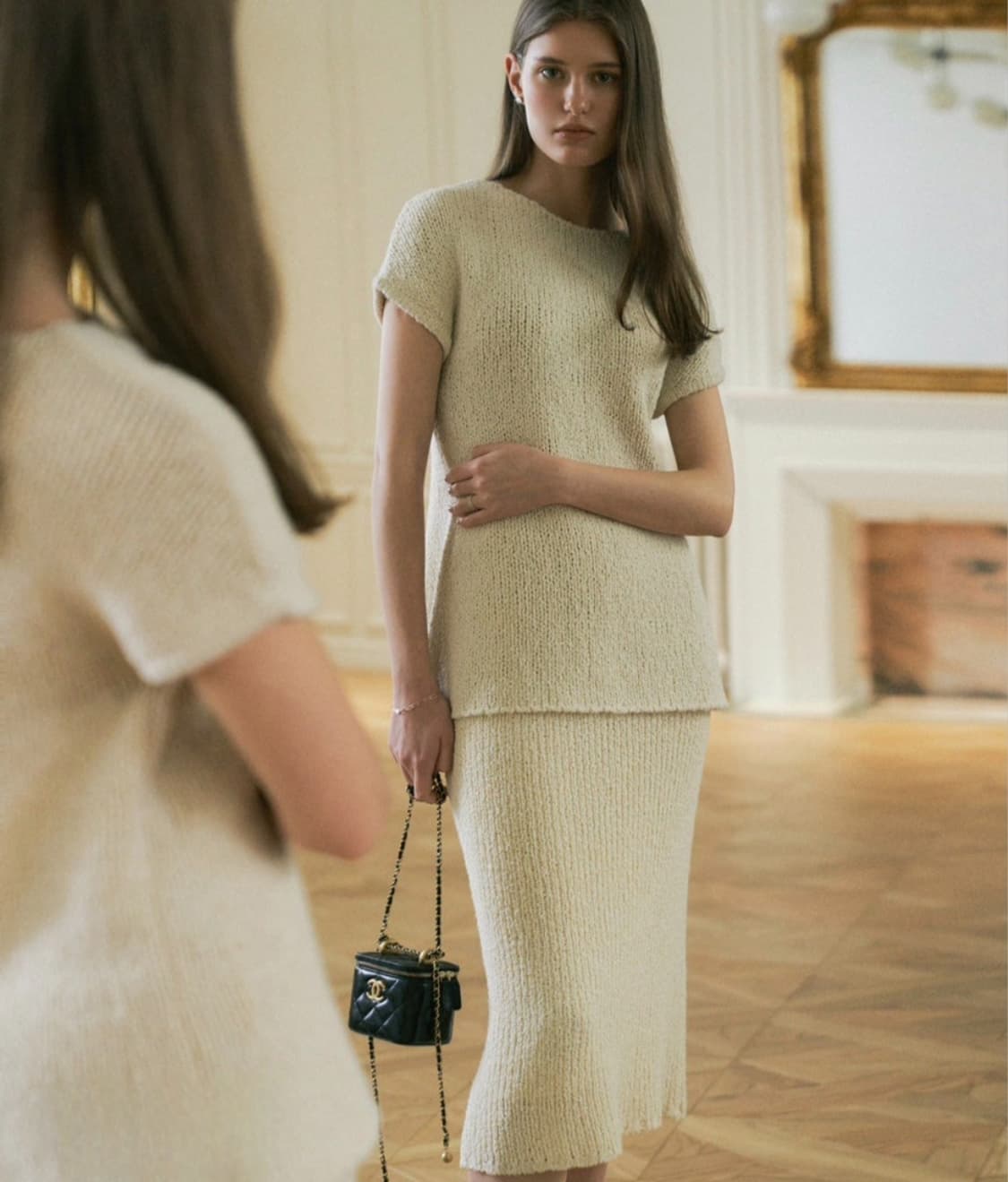 시에 이븐 니트스커트 상품이미지1