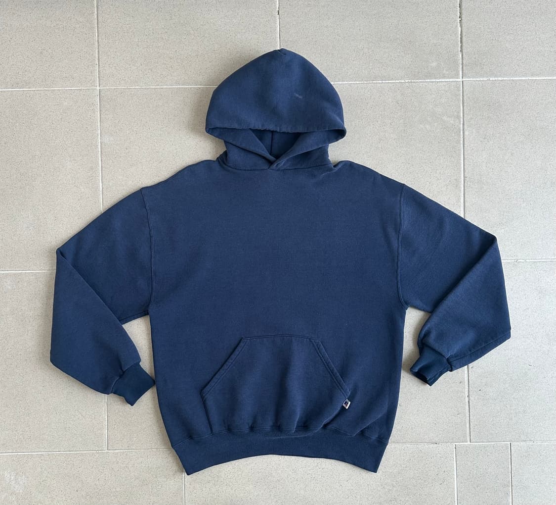 90s 빈티지 러셀 후드 네이비 L 상품이미지1