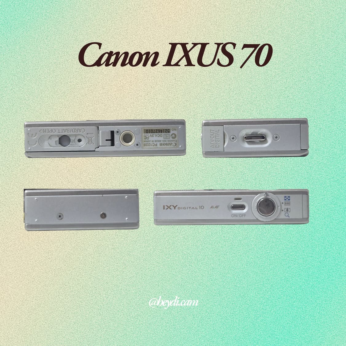 (강민경 아이브 리즈 은채) 캐논 ixus70(SD1000, IXY10) 상품이미지3