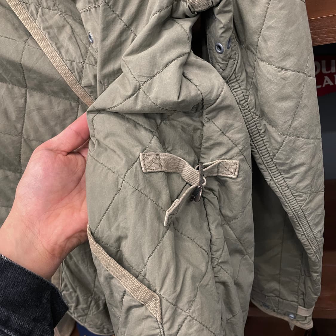 90s 폴로 랄프로렌 퀼팅 후드 탈부착 유틸리티 포켓 거너 자켓 상품이미지6