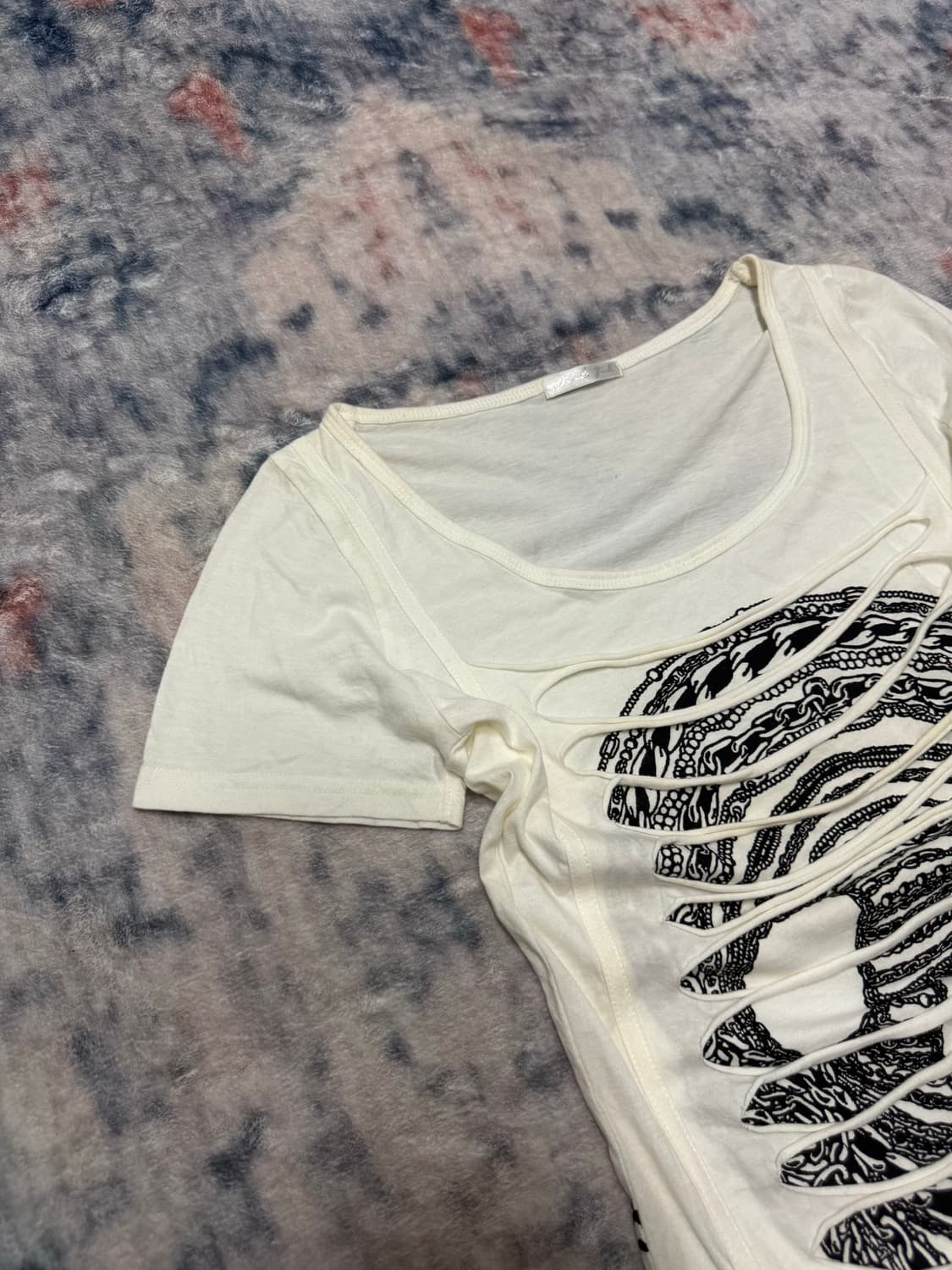 Unknown distressed skull punk top 상품이미지3
