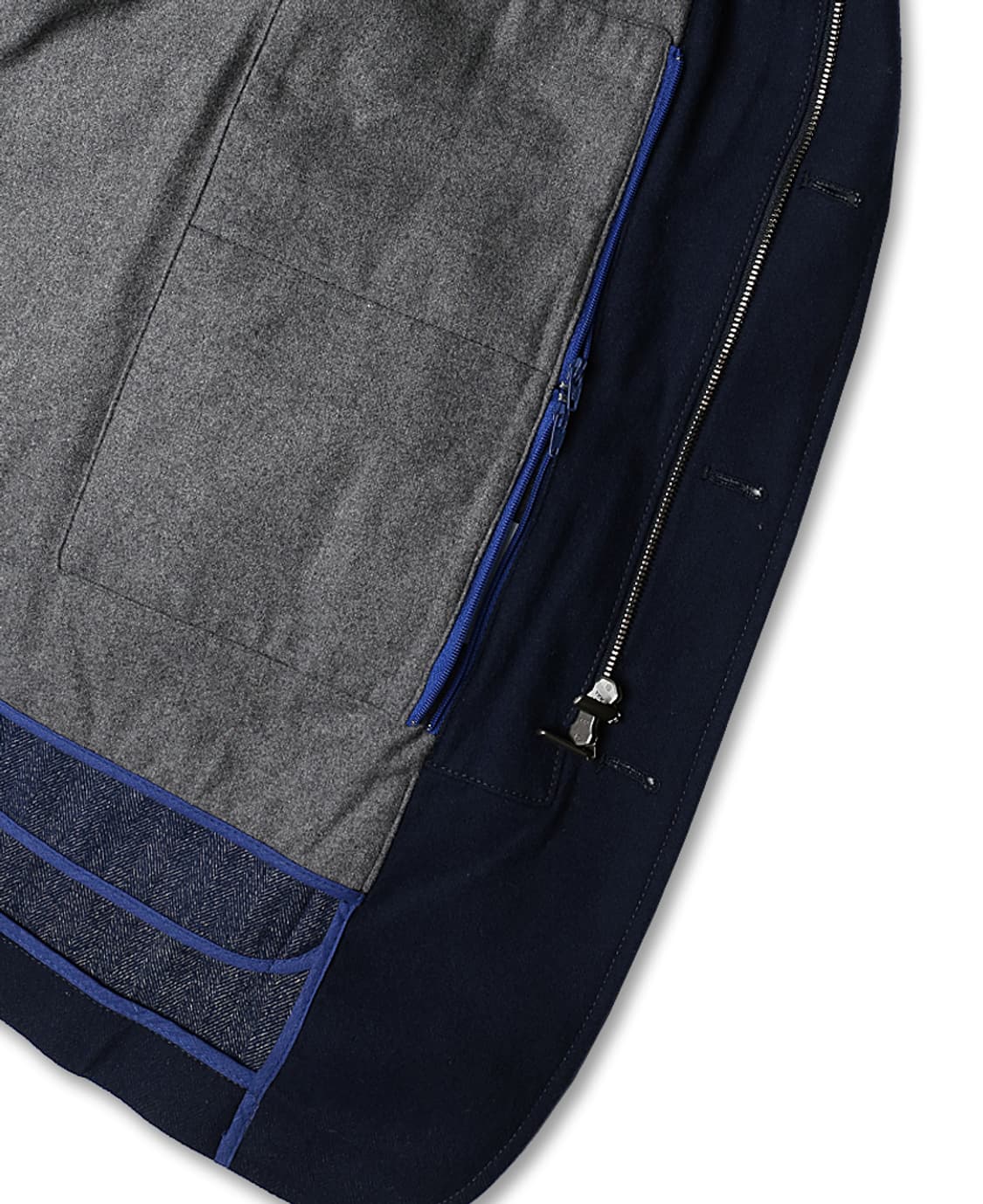 헤보 [Hevo] 네이비 라나 버진 울 코튼 블렌드 스포티 이태리 자켓 상품이미지7