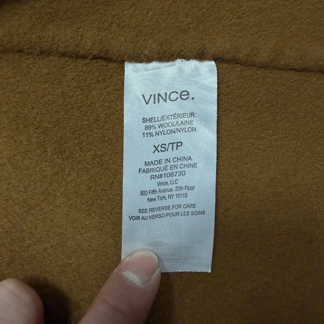 빈스 후드 울 코트 v1525 상품이미지7