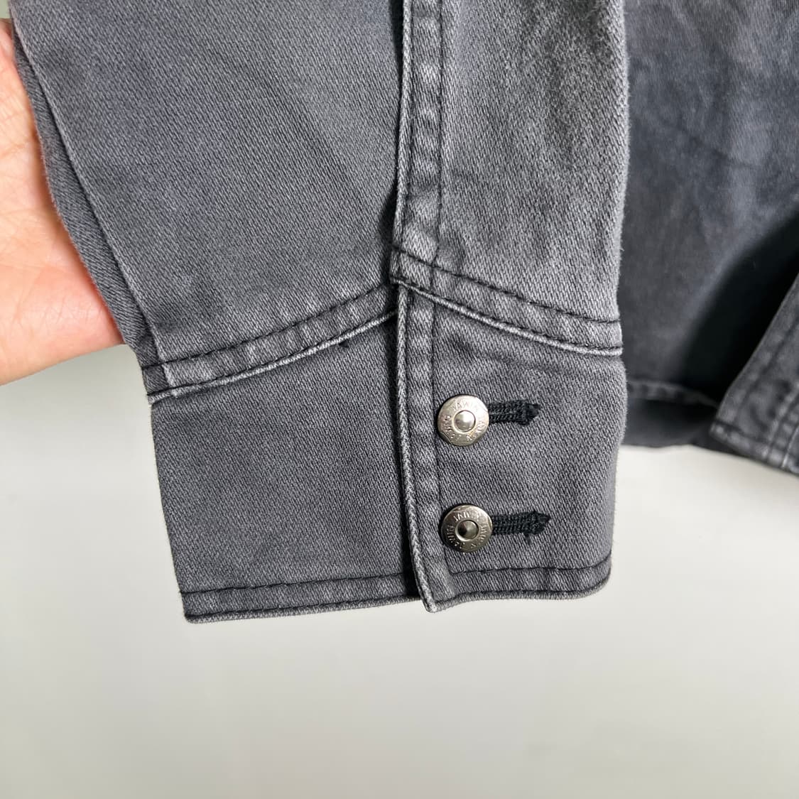 Jawin 자윈 워싱 데님 셔츠 자켓 XL 상품이미지8