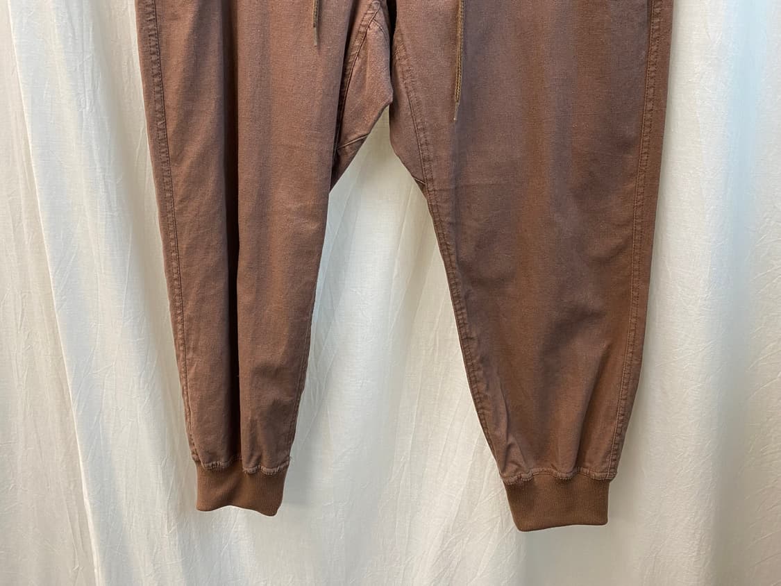 ROCKY MONROE 린넨면 브라운 7부조거팬츠(L) 상품이미지4