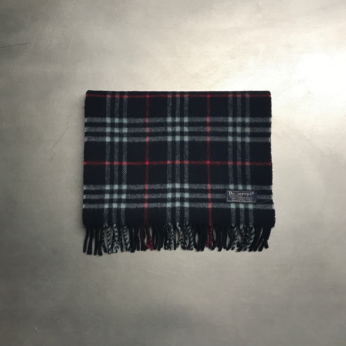 버버리 정품 램스울 머플러 네이비 상품이미지2
