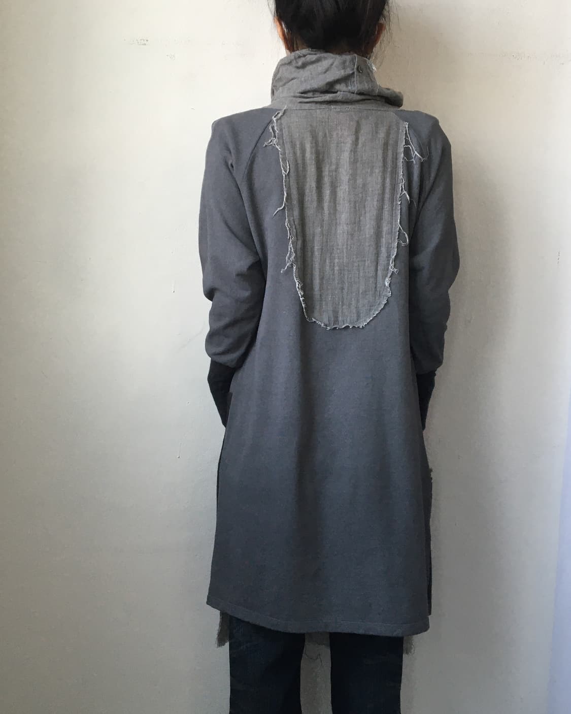 Grunge mood high neck sleeve onepiece 상품이미지7