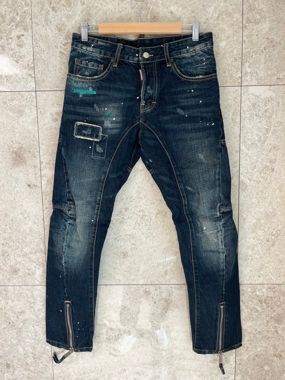 디스퀘어드2 남성 데미지 청바지 46 상품이미지1