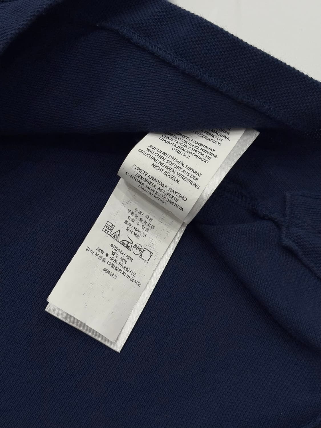 Polo 폴로랄프로렌 QR 네이비 카라티 상품이미지4