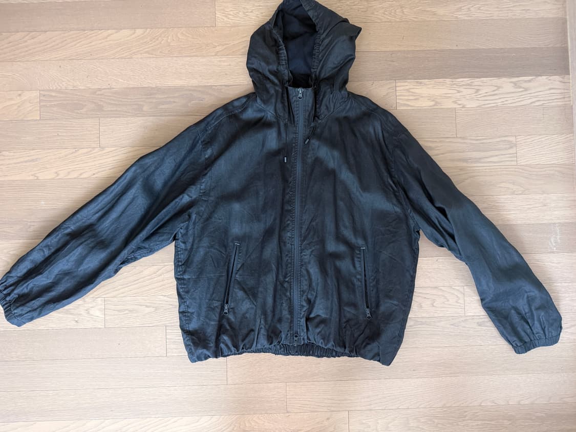 쿠어 코팅 린넨 후디드 점퍼 다크네이비 xl사이즈 팝니다 상품이미지3