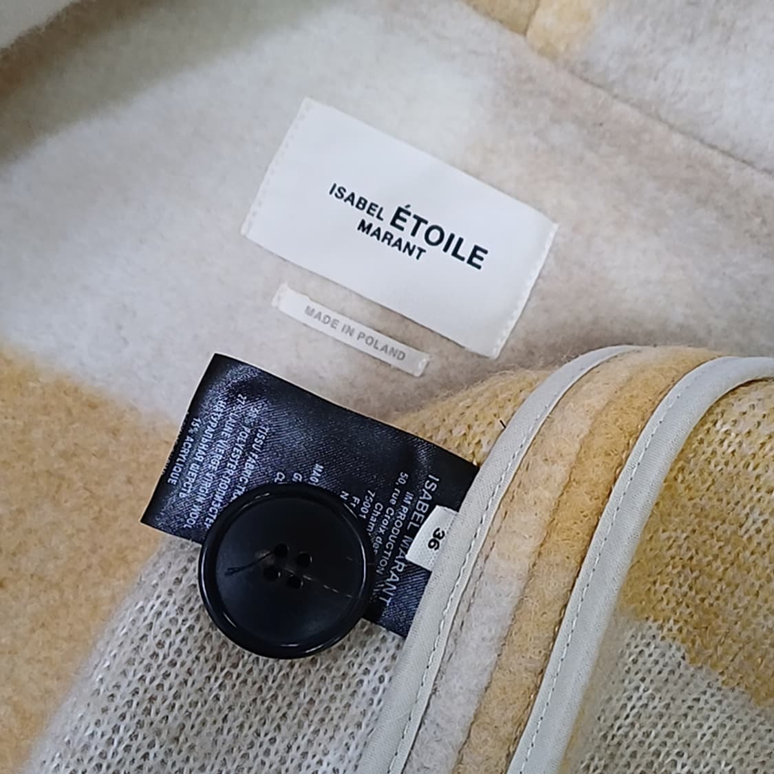 이자벨마랑 가브리엘 울 롱 코트 여성 36 S M 편함 사랑봉봉 상품이미지5