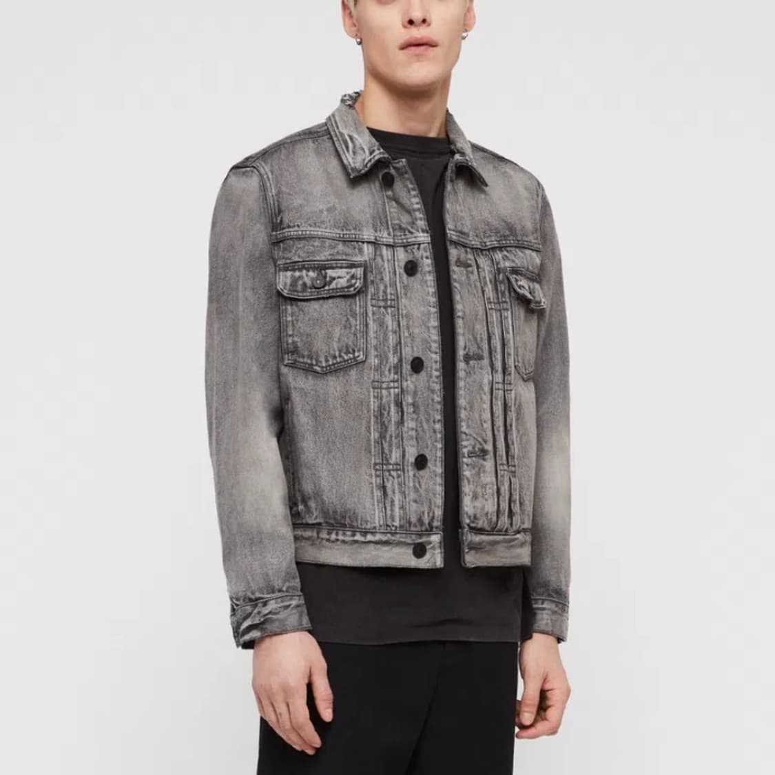 올세인츠 워싱 데님 자켓 XL 상품이미지2