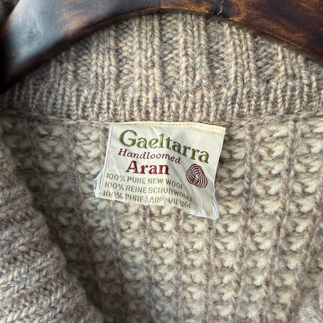 핸드 메이드 헤비울 니트 집업 상품이미지5