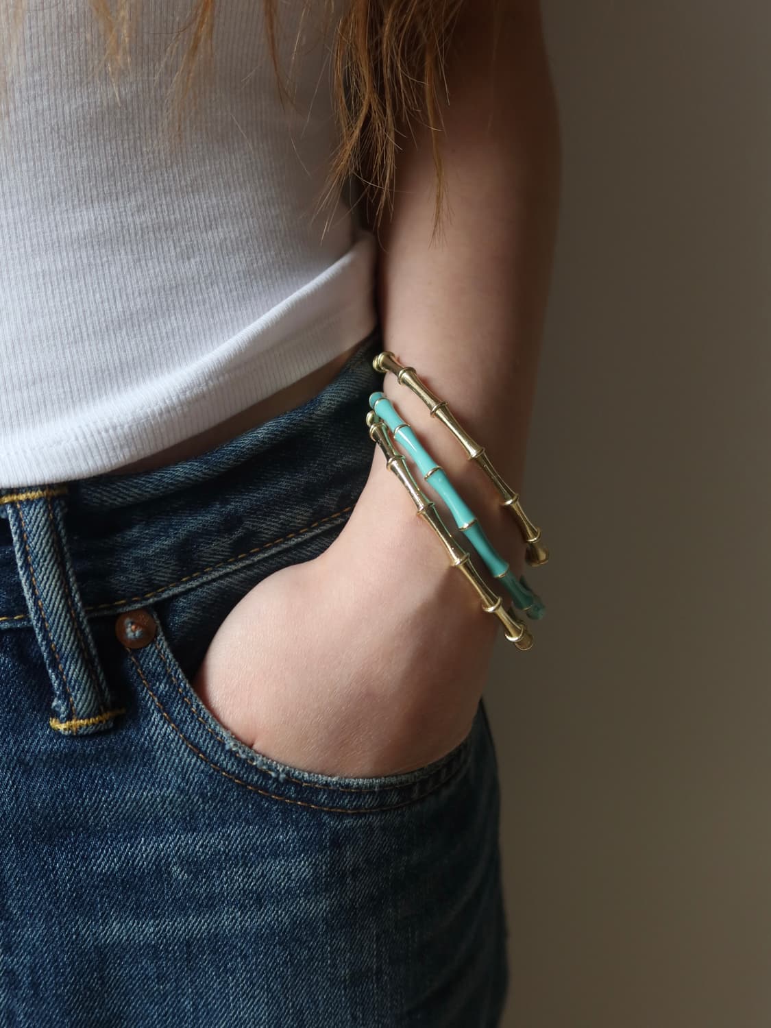 turquoise frame bangle set 상품이미지2