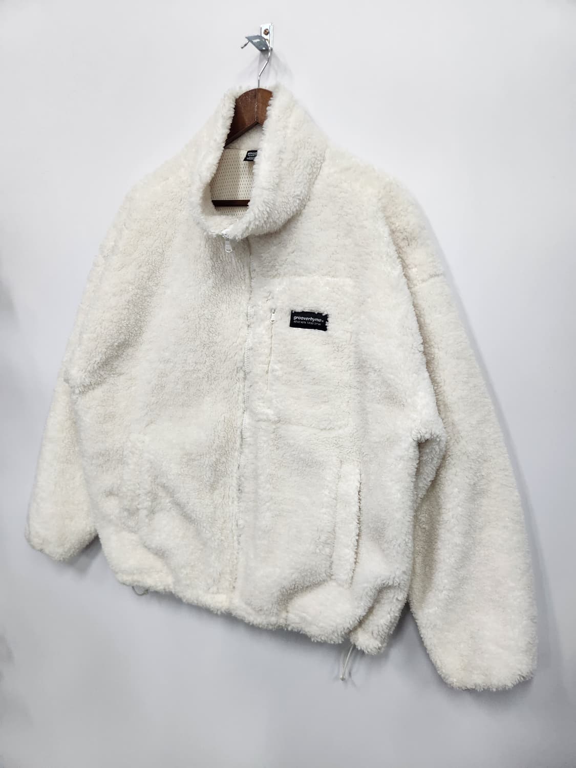 그루브라임 화이트 플리스 자켓 상품이미지2