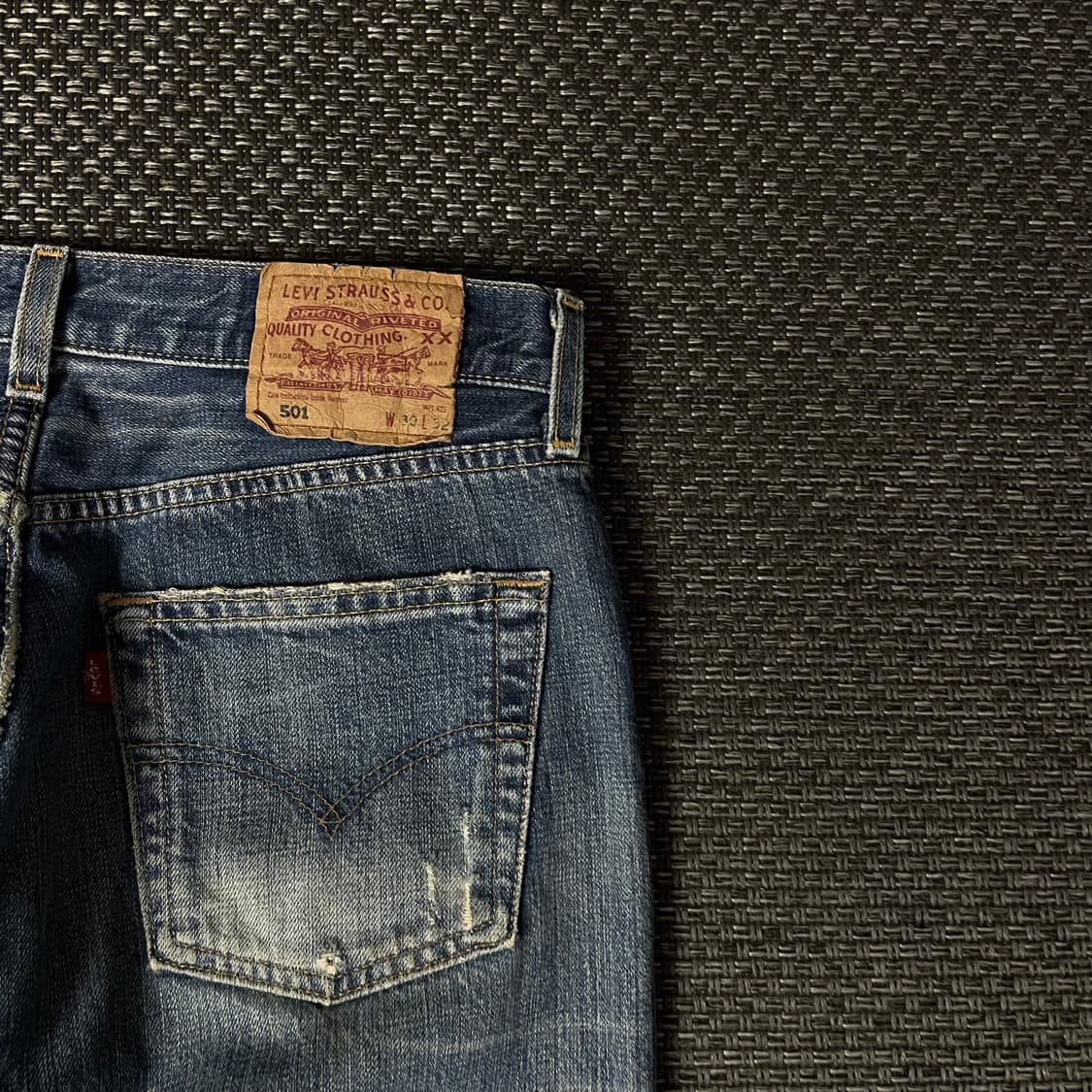 (30) 리바이스 501 버튼플라이 워싱 데님 팬츠 상품이미지8