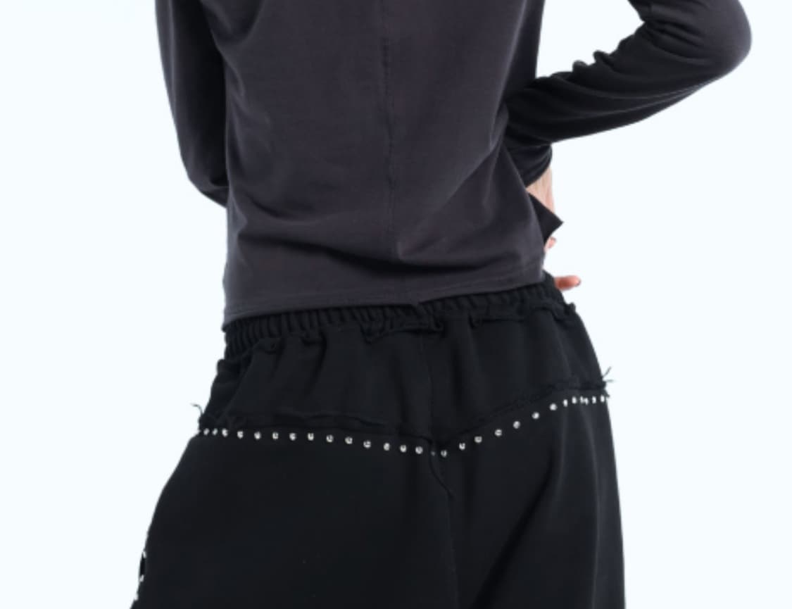 알디유 라인 스터드 팬츠 상품이미지4