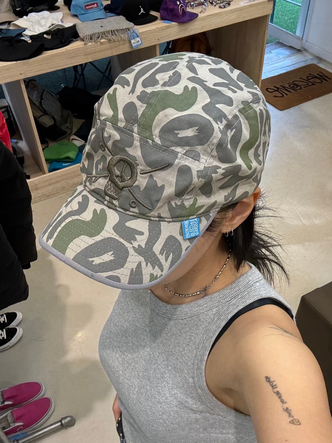 00s 스투시 스컬 카모 캠프캡  상품이미지7