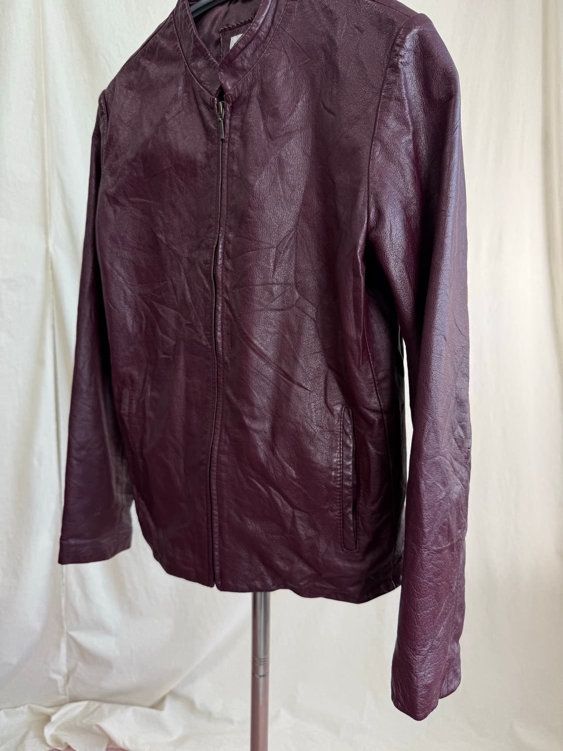 Geeplusoh 버건디 소가죽 자켓 상품이미지5