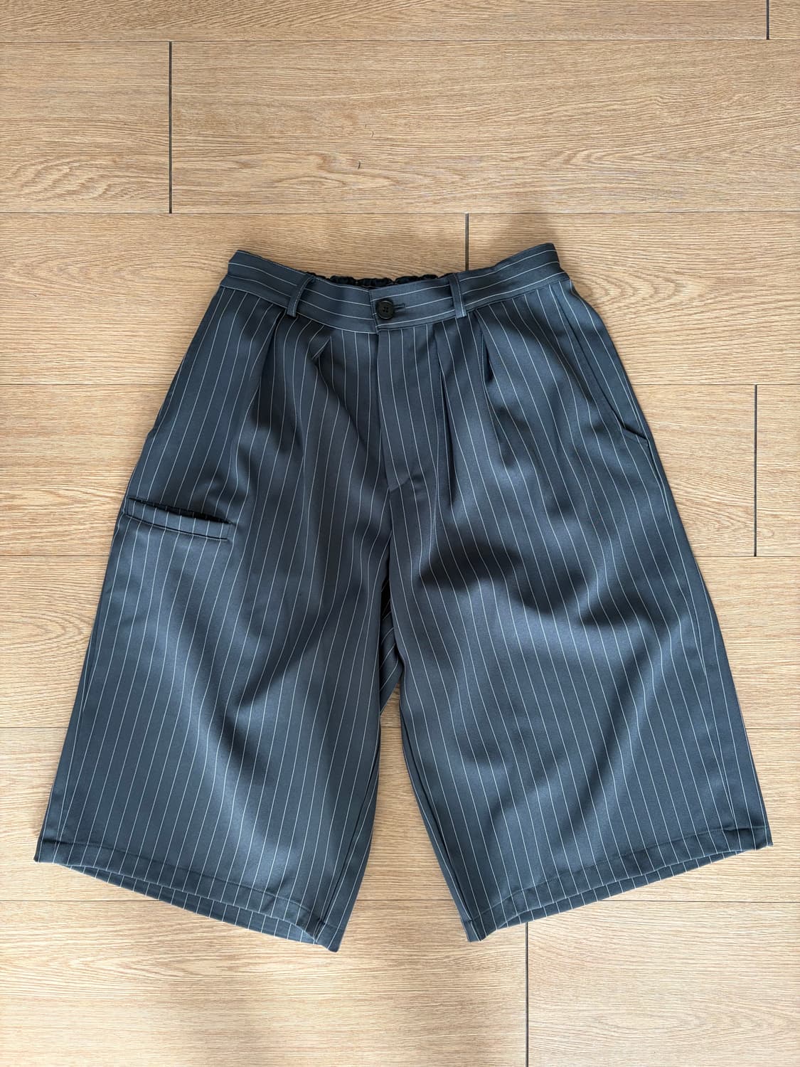 율러 유틸리티 스트라이프 버뮤다 팬츠 그레이 M 상품이미지2