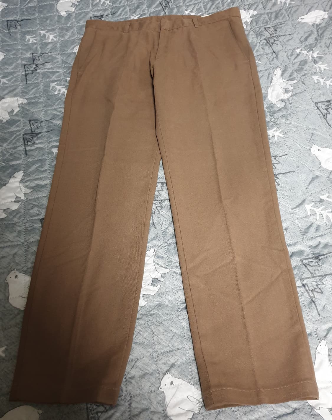 GAMU 테이퍼드핏 코튼팬츠 브라운 (32~33) 상품이미지1