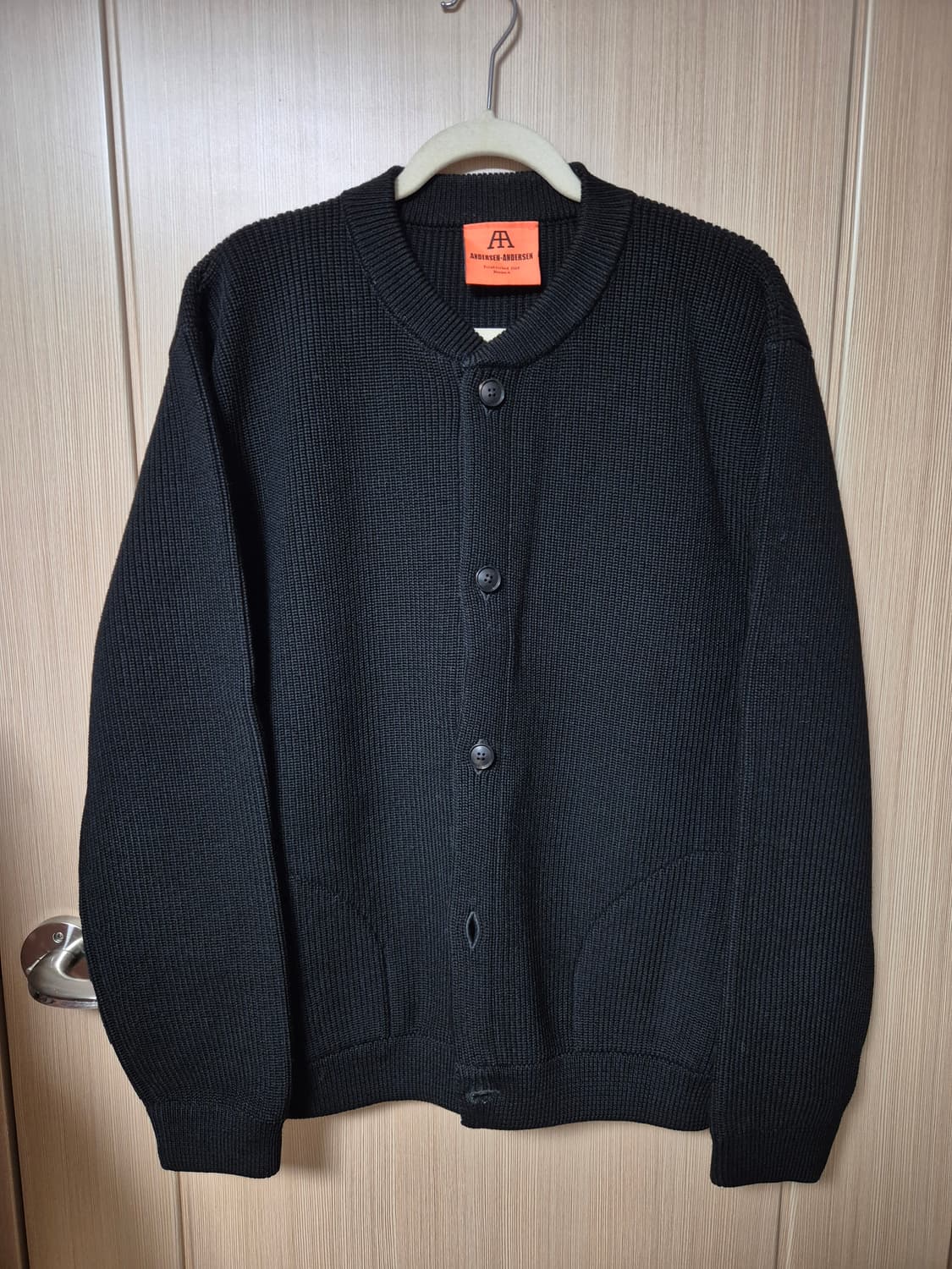 안데르센안데르센 스키퍼 가디건 블랙 xxl 상품이미지1