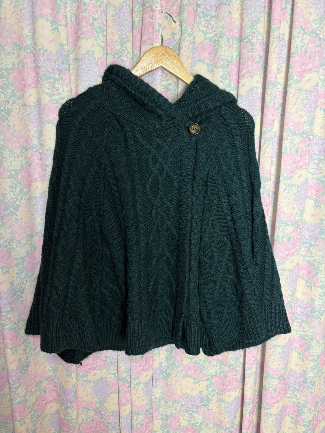 청록 니트 케이프  상품이미지5